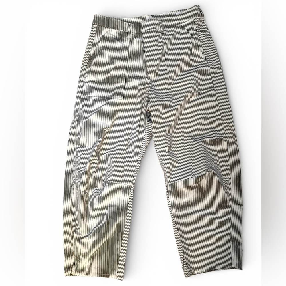 GAP High Rise Barrel Striped Pants - Picture 2 of 10